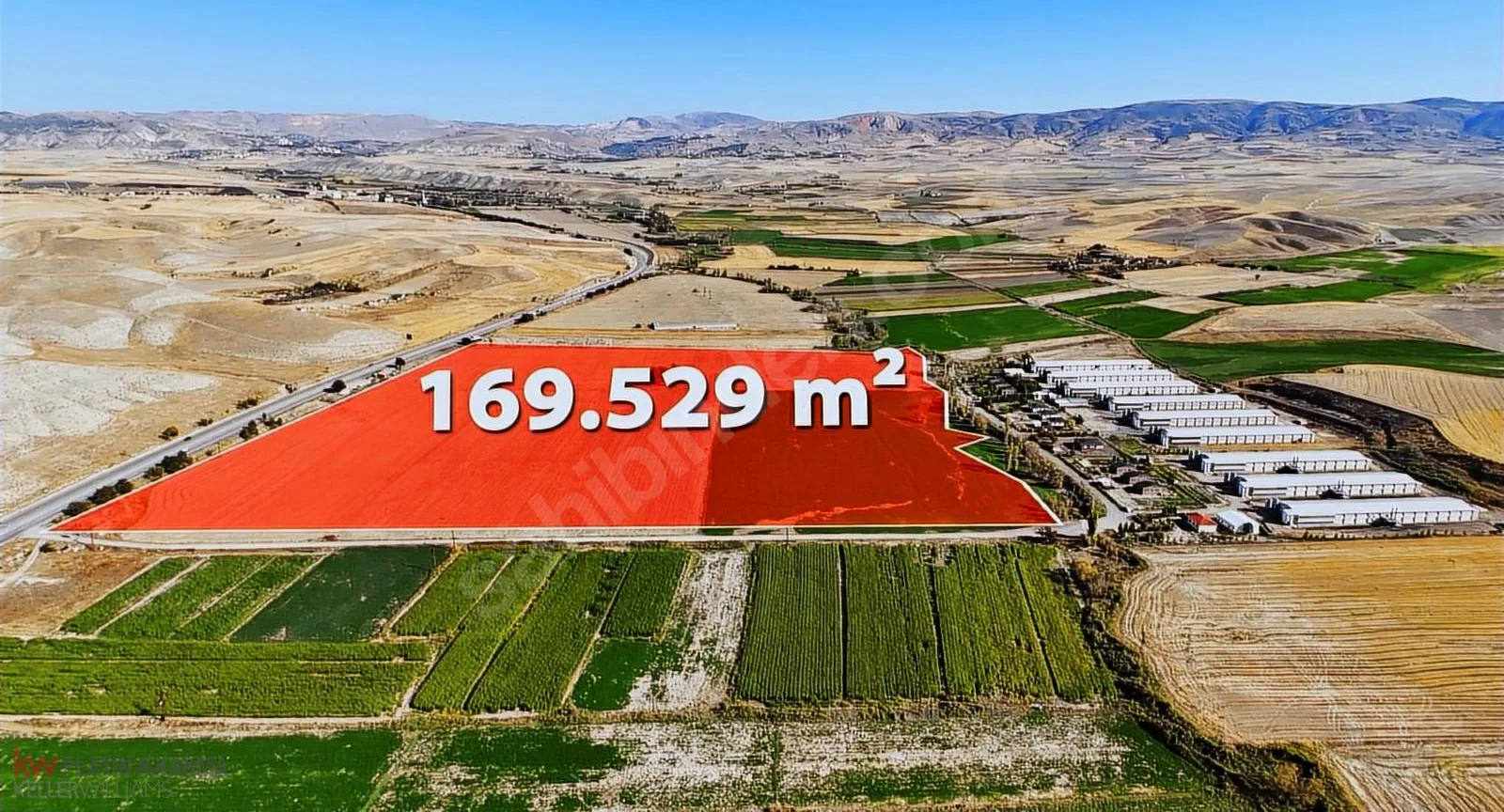 Ankara Ayaş'ta Beypazarı Yoluna Cepheli 169 Dönüm Satılık Tarla