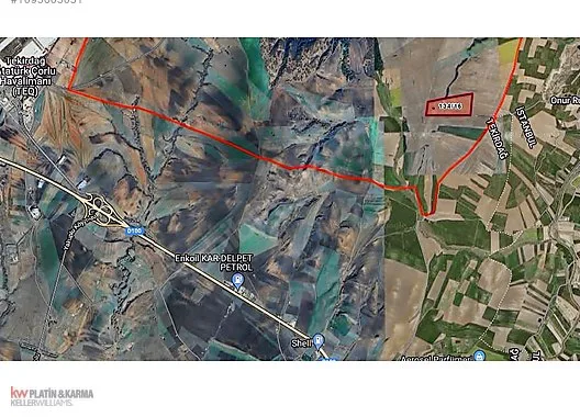 Çorlu Esetçe'de 99.713 m² Satılık Tarla